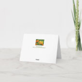 "FLORAL NOTECARD" (FOTOG) KARTE (Rückseite)
