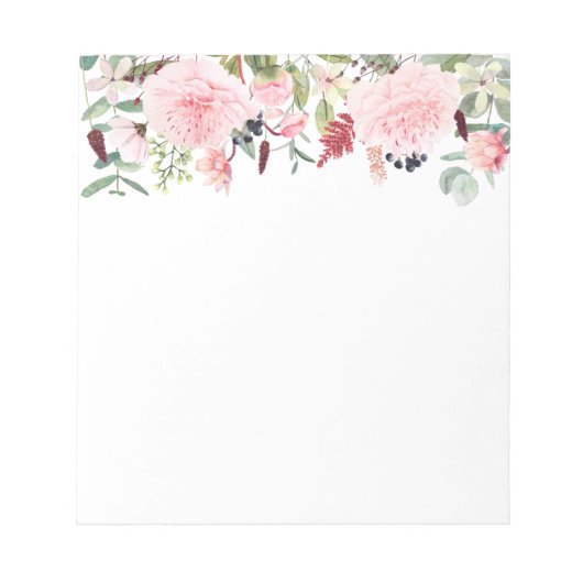 Floral Notepad Notizblock (Vorderseite)