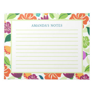 Floral Notepad Notizblock