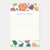 Floral Notepad Post-it Klebezettel (Vorderseite)