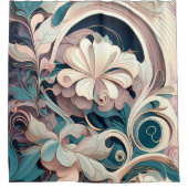 Floral Nouveau Duschvorhang (Vorderseite)