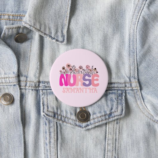 Floral Nurse Button (Beispiel)
