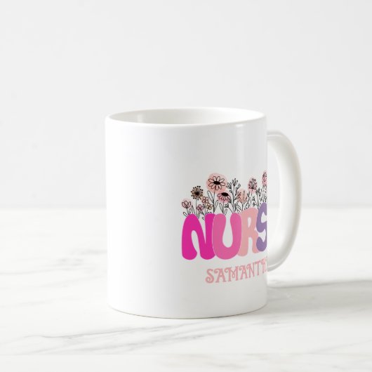 Floral Nurse Kaffeetasse (VorderseiteRechts)
