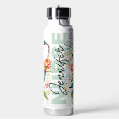 Floral Nurse Mädchen geben Name Tumbler Wasser Fla Trinkflasche (Links)