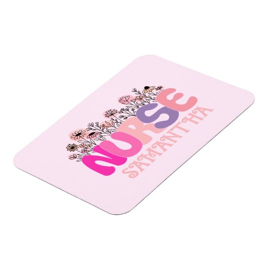 Floral Nurse Magnet (Linke Seite)