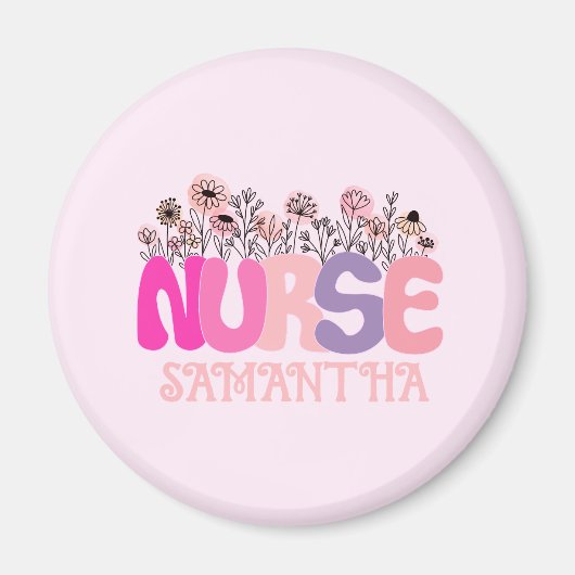 Floral Nurse Magnet (Vorne)