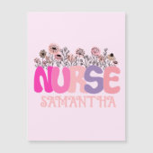 Floral Nurse Magnetkarte (Vorderseite)