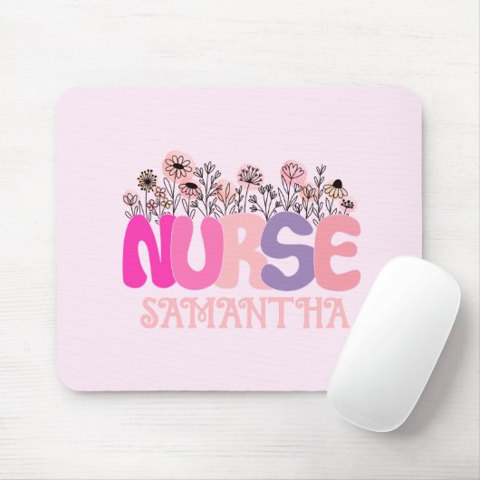 Floral Nurse Mousepad (Mit Mouse)