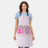 Floral Nurse Schürze (Getragen)