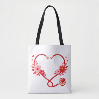 Floral Nurse Stethoscope Tasche