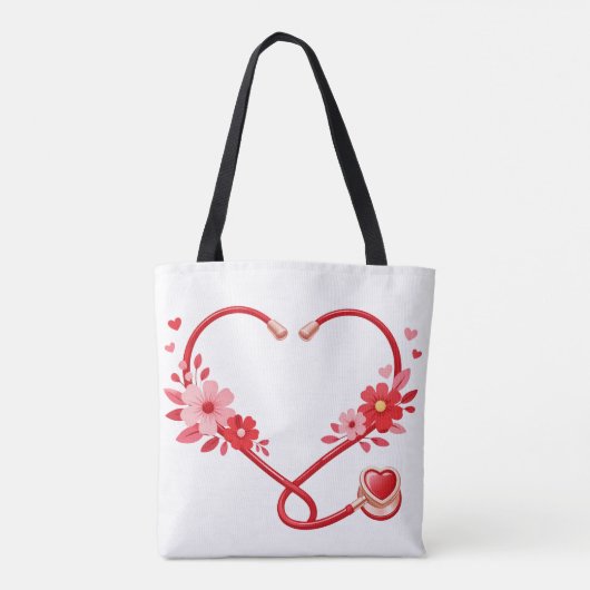 Floral Nurse Stethoscope Tasche (Rückseite)