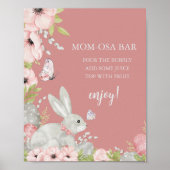 Floral Oaster Baby Dusche Mama-osa-Bar Poster (Vorne)