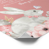 Floral Oaster Baby Shower Say Baby Game nicht Poster (Ecke)
