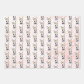 Floral Oaster Bunny Geschenkpapier Set (Vorderseite)