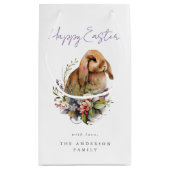 Floral Oaster Bunny Kleine Geschenktüte (Rückseite)