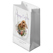 Floral Oaster Bunny Kleine Geschenktüte (Vorderseite Schrägansicht)