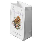 Floral Oaster Bunny Kleine Geschenktüte (Rückseite Schrägansicht)