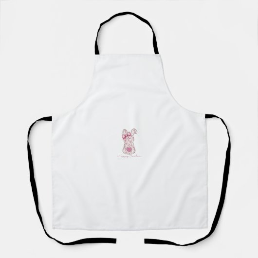Floral Oaster Bunny Schürze (Vorderseite)