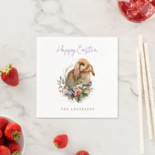 Floral Oaster Bunny Serviette (Beispiel)