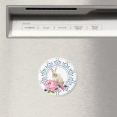Floral Oaster Rabbit Magnet (In Situ (Geschirrspüler))