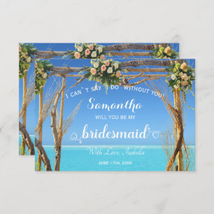 Floral Ocean Summer Beach Hochzeitssaal Einladung