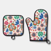 floral ofenhandschuh & Topflappen-Set (Vorderseite)