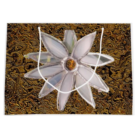 "Floral on Display" (Large) Gift Bag Große Geschenktüte (Vorderseite)