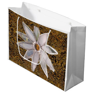 "Floral on Display" (Large) Gift Bag Große Geschenktüte