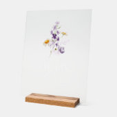 Floral Open Bar Acrylic Sign Acrylschild (Winkel)