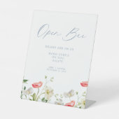 Floral Open Bar Sockelschild (Vorderseite)