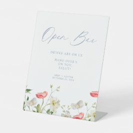 Floral Open Bar Sockelschild