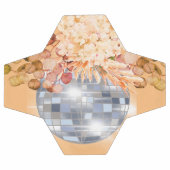 Floral Orange Disco Ball Brautparty (Flach)