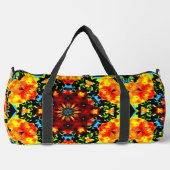 Floral Orange Duffle Bag (Vorderseite)