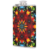 Floral Orange Flachmann (Links)