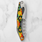 Floral Orange Kellnermesser (Rückseite)