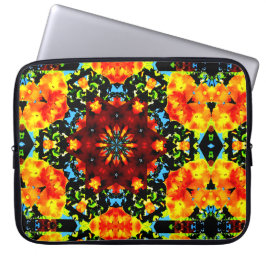 Floral Orange Laptopschutzhülle