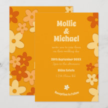 Floral Orange Moderner Chic