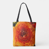 Floral Orange Ranunculus Fotografie Personalisiert Tasche (Rückseite)