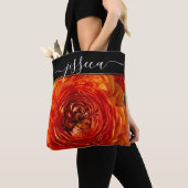 Floral Orange Ranunculus Fotografie Personalisiert Tasche (Von Nahem)