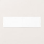 Floral Orange Rose Wedding White Event Planner Visitenkarten (Innenseite Aufgefaltet)