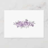 Floral Orchid Display Bridal Polterabend Begleitkarte (Rückseite)