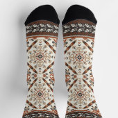 Floral Oriental Ethnic Muster Socken (Oben)