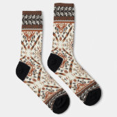 Floral Oriental Ethnic Muster Socken (Rechts)