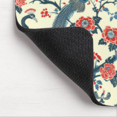 Floral Oriental Peacock Japandi Stil Mousepad (Ecke)