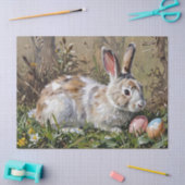 Floral Oster Bow Bunny Rabbit und Eier Seidenpapier (Basteln)