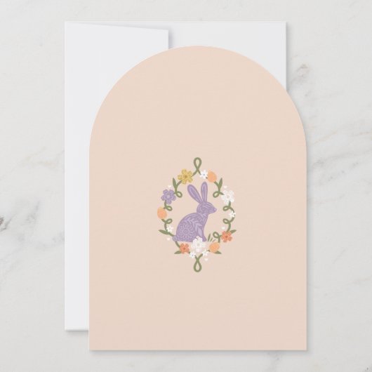 Floral Ostern Sonnige sonnen haben einen Geburtsta Einladung (Rückseite)