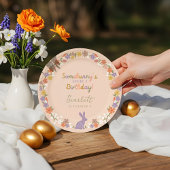 Floral Ostern Sonnige sonnen haben einen Geburtsta Pappteller