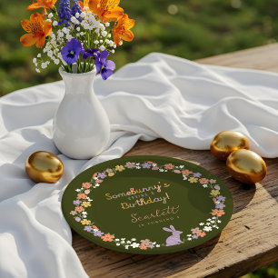 Floral Ostern Sonnige sonnen haben einen Geburtsta Pappteller