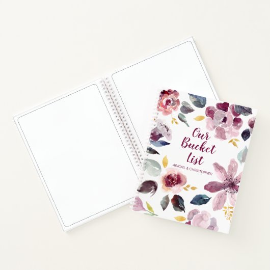 Floral Our Bucket List Keepake Journal Notizblock (Innenseite)