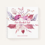 Floral Our Bucket List Keepake Journal Notizblock (Vorderseite)